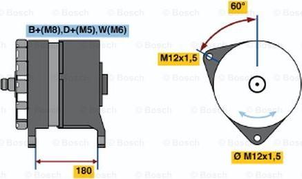 BOSCH 0 986 033 520 - Генератор autospares.lv