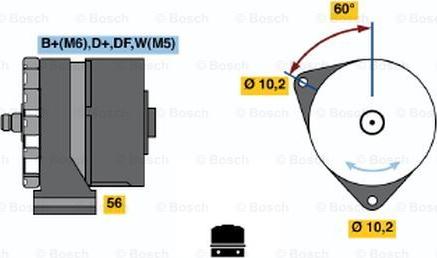 BOSCH 0 986 033 620 - Генератор autospares.lv