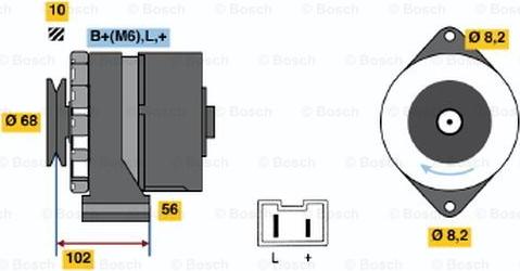 BOSCH 0 986 032 740 - Генератор autospares.lv