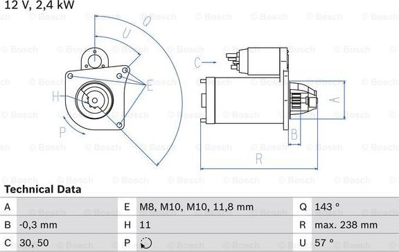 BOSCH 0 986 029 060 - Стартер autospares.lv