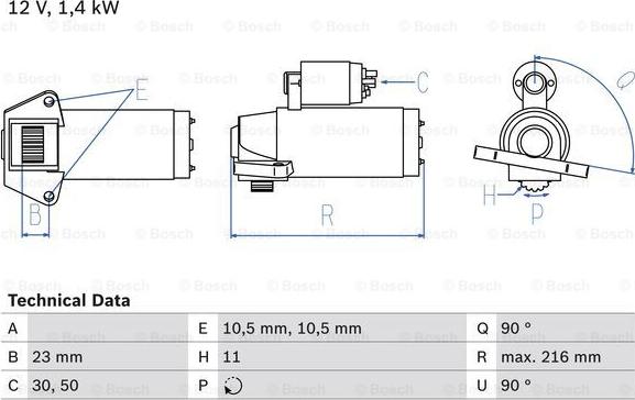 BOSCH 0 986 029 080 - Стартер autospares.lv