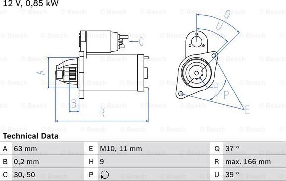 BOSCH 0 986 024 190 - Стартер autospares.lv