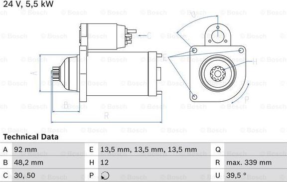 BOSCH 0 986 025 060 - Стартер autospares.lv