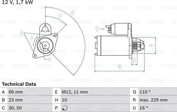 BOSCH 0 986 025 230 - Стартер autospares.lv