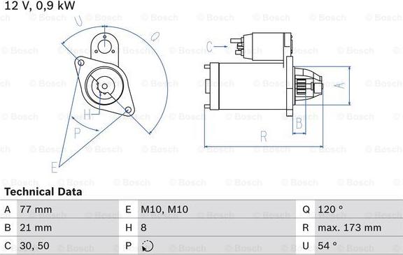 BOSCH 0 986 025 720 - Стартер autospares.lv