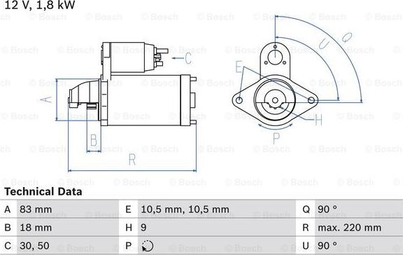 BOSCH 0 986 026 050 - Стартер autospares.lv