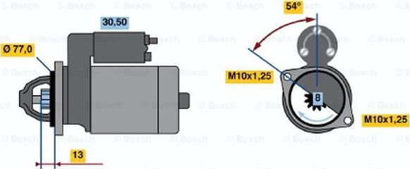 BOSCH 0 986 020 391 - Стартер autospares.lv