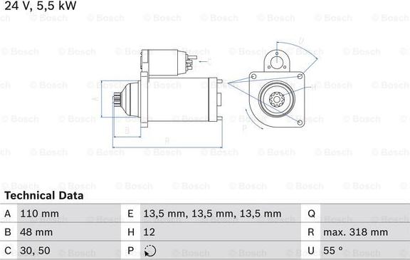 BOSCH 0 986 021 490 - Стартер autospares.lv