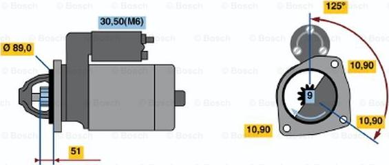 BOSCH 0 986 021 340 - Стартер autospares.lv