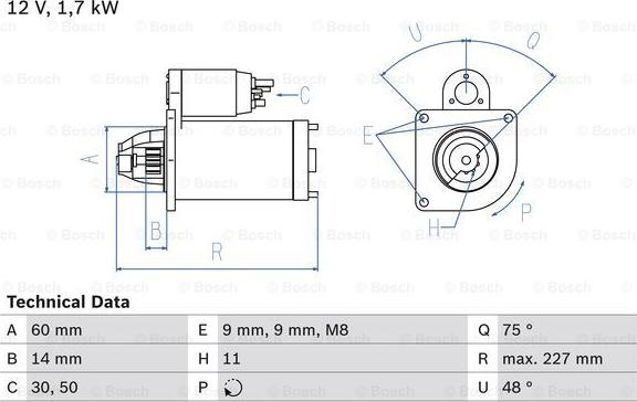 BOSCH 0 986 023 930 - Стартер autospares.lv