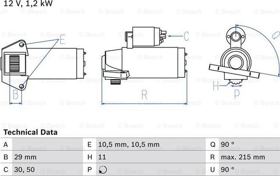 BOSCH 0 986 023 570 - Стартер autospares.lv