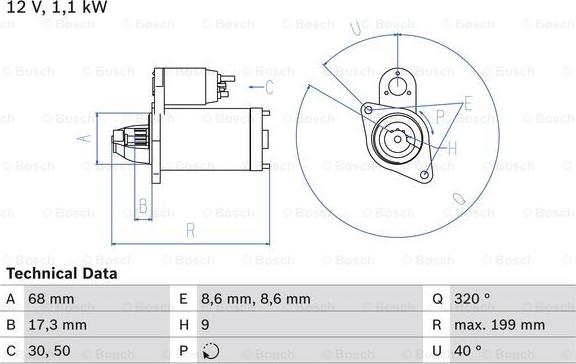 BOSCH 0 986 023 660 - Стартер autospares.lv