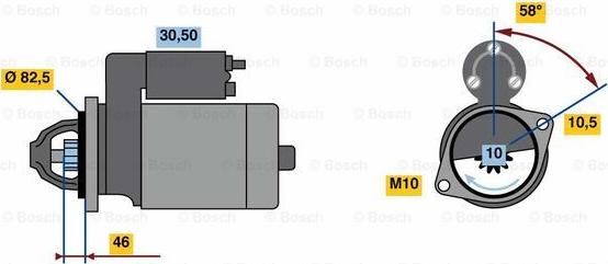 BOSCH 0 986 023 680 - Стартер autospares.lv