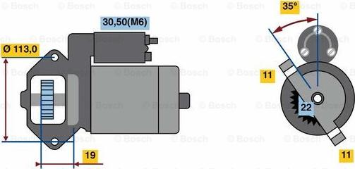 BOSCH 0 986 023 760 - Стартер autospares.lv