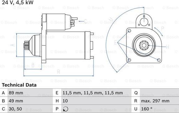 BOSCH 0 986 022 940 - Стартер autospares.lv