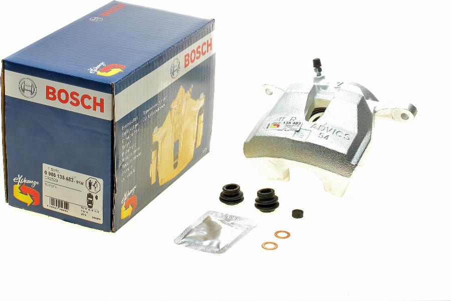 BOSCH 0 986 135 483 - Тормозной суппорт autospares.lv