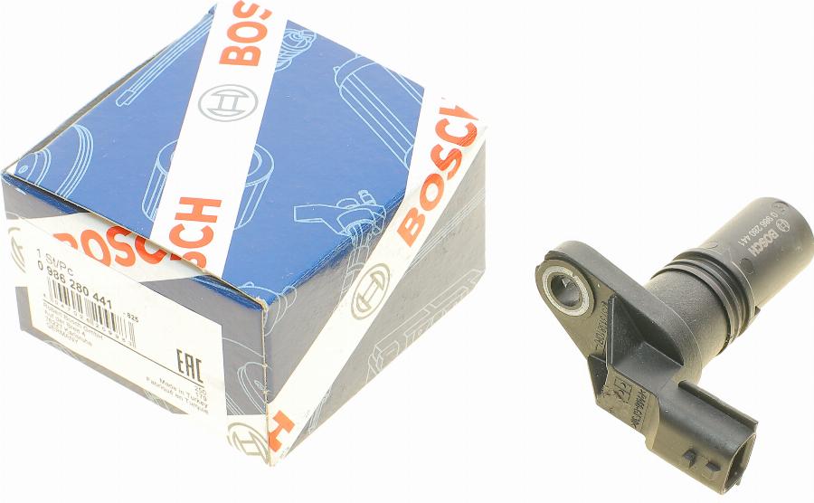 BOSCH 0 986 280 441 - Датчик импульсов, коленвал autospares.lv