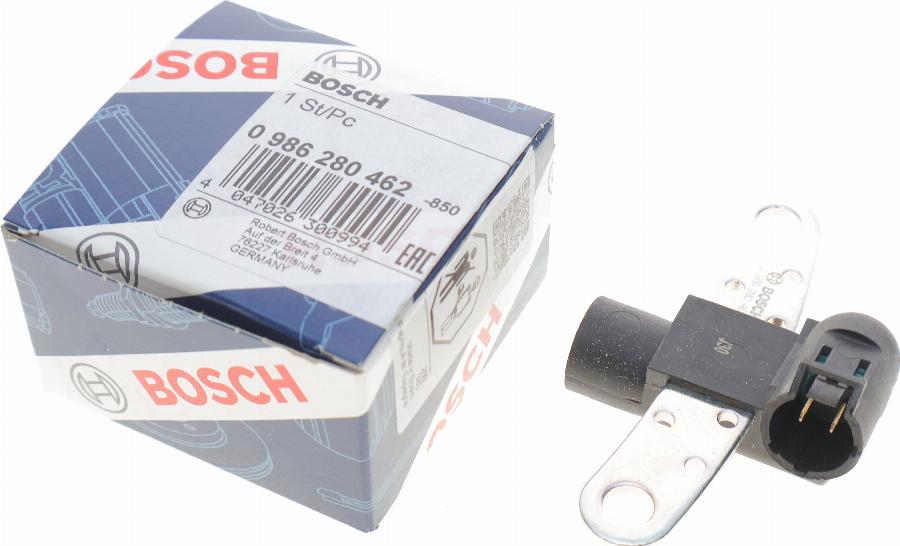 BOSCH 0 986 280 462 - Датчик импульсов, коленвал autospares.lv