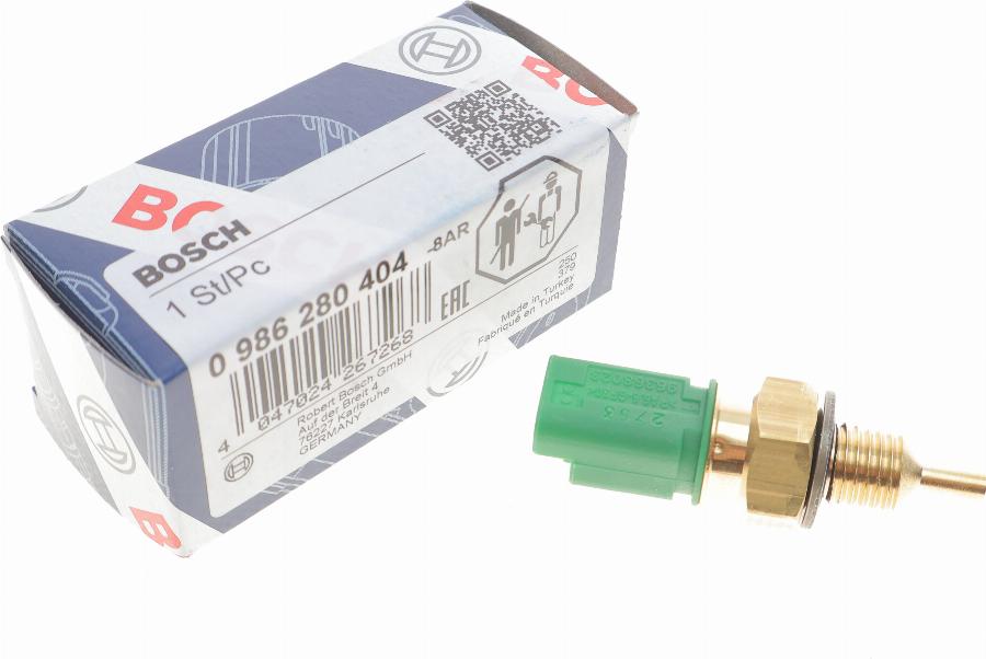 BOSCH 0 986 280 404 - Датчик, температура охлаждающей жидкости autospares.lv