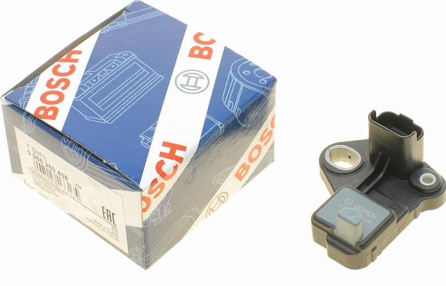 BOSCH 0 986 280 438 - Датчик импульсов, коленвал autospares.lv