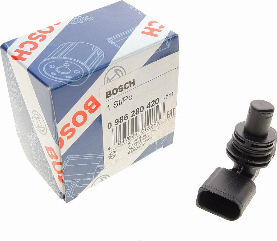 BOSCH 0 986 280 420 - Датчик, положение распределительного вала autospares.lv