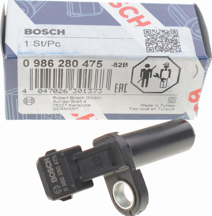 BOSCH 0 986 280 475 - Датчик импульсов, коленвал autospares.lv