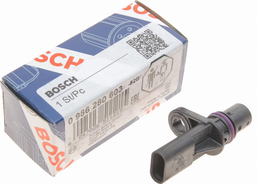 BOSCH 0 986 280 603 - Датчик, положение распределительного вала autospares.lv