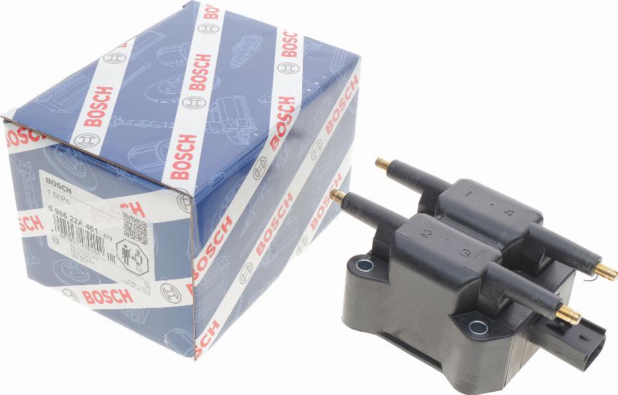 BOSCH 0 986 22A 401 - Катушка зажигания autospares.lv