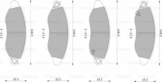 BOSCH 0 986 AB9 090 - Тормозные колодки, дисковые, комплект autospares.lv