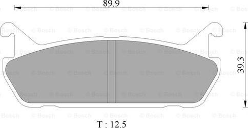 BOSCH 0 986 AB9 041 - Тормозные колодки, дисковые, комплект autospares.lv