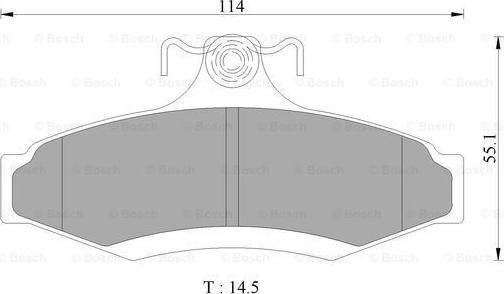 BOSCH 0 986 AB9 047 - Тормозные колодки, дисковые, комплект autospares.lv