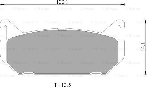 BOSCH 0 986 AB9 060 - Тормозные колодки, дисковые, комплект autospares.lv