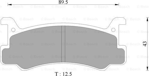 BOSCH 0 986 AB9 007 - Тормозные колодки, дисковые, комплект autospares.lv