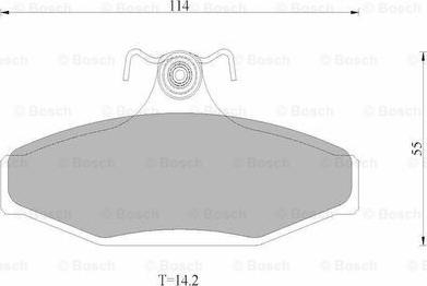 BOSCH 0 986 AB9 016 - Тормозные колодки, дисковые, комплект autospares.lv