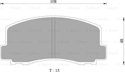 BOSCH 0 986 AB9 017 - Тормозные колодки, дисковые, комплект autospares.lv