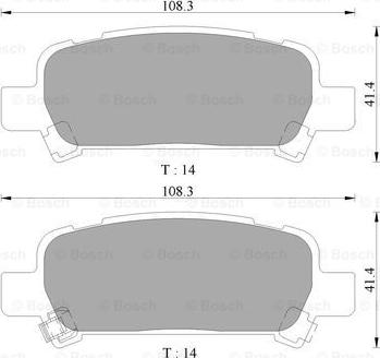 BOSCH 0 986 AB9 085 - Тормозные колодки, дисковые, комплект autospares.lv