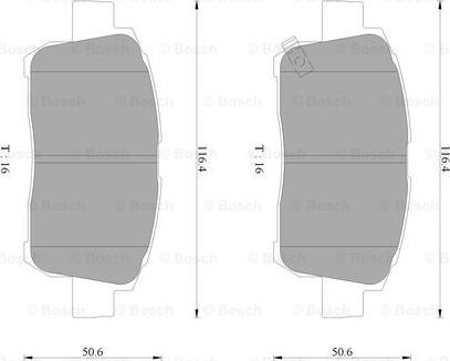 BOSCH 0 986 AB9 086 - Тормозные колодки, дисковые, комплект autospares.lv