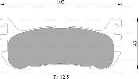 BOSCH 0 986 AB9 070 - Тормозные колодки, дисковые, комплект autospares.lv