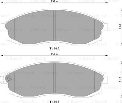 BOSCH 0 986 AB9 072 - Тормозные колодки, дисковые, комплект autospares.lv