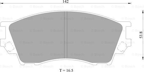 BOSCH 0 986 AB9 198 - Тормозные колодки, дисковые, комплект autospares.lv