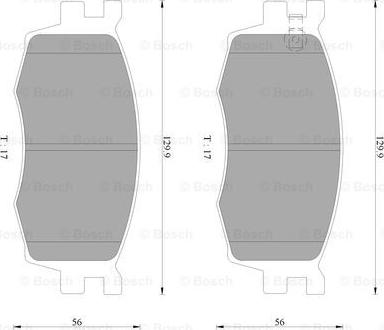 BOSCH 0 986 AB9 148 - Тормозные колодки, дисковые, комплект autospares.lv