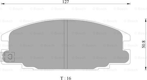 BOSCH 0 986 AB9 155 - Тормозные колодки, дисковые, комплект autospares.lv