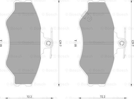 BOSCH 0 986 AB9 103 - Тормозные колодки, дисковые, комплект autospares.lv