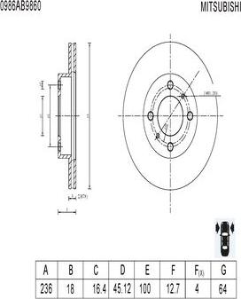 BOSCH 0 986 AB9 860 - Тормозной диск autospares.lv