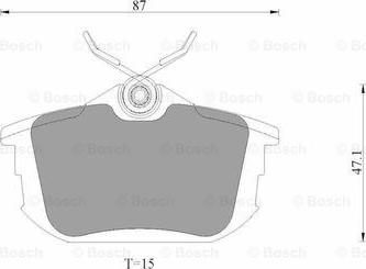 BOSCH 0 986 AB9 349 - Тормозные колодки, дисковые, комплект autospares.lv