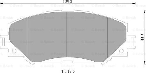 BOSCH 0 986 AB9 361 - Тормозные колодки, дисковые, комплект autospares.lv