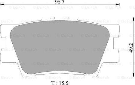 BOSCH 0 986 AB9 362 - Тормозные колодки, дисковые, комплект autospares.lv