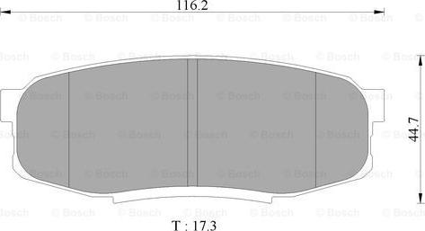 BOSCH 0 986 AB9 302 - Тормозные колодки, дисковые, комплект autospares.lv