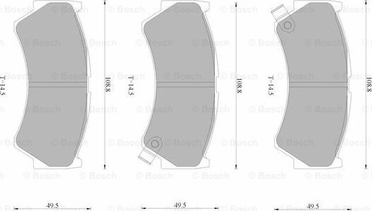 BOSCH 0 986 AB9 386 - Тормозные колодки, дисковые, комплект autospares.lv