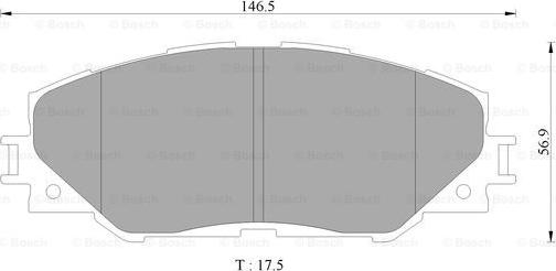 BOSCH 0 986 AB9 380 - Тормозные колодки, дисковые, комплект autospares.lv